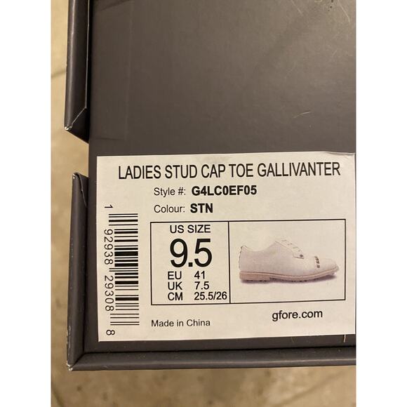 G/Fore Stud Cap Toe Gallivanter Women Size 9.5 Spikeless Golf Shoes G4LC20EF05 - Picture 8 of 8